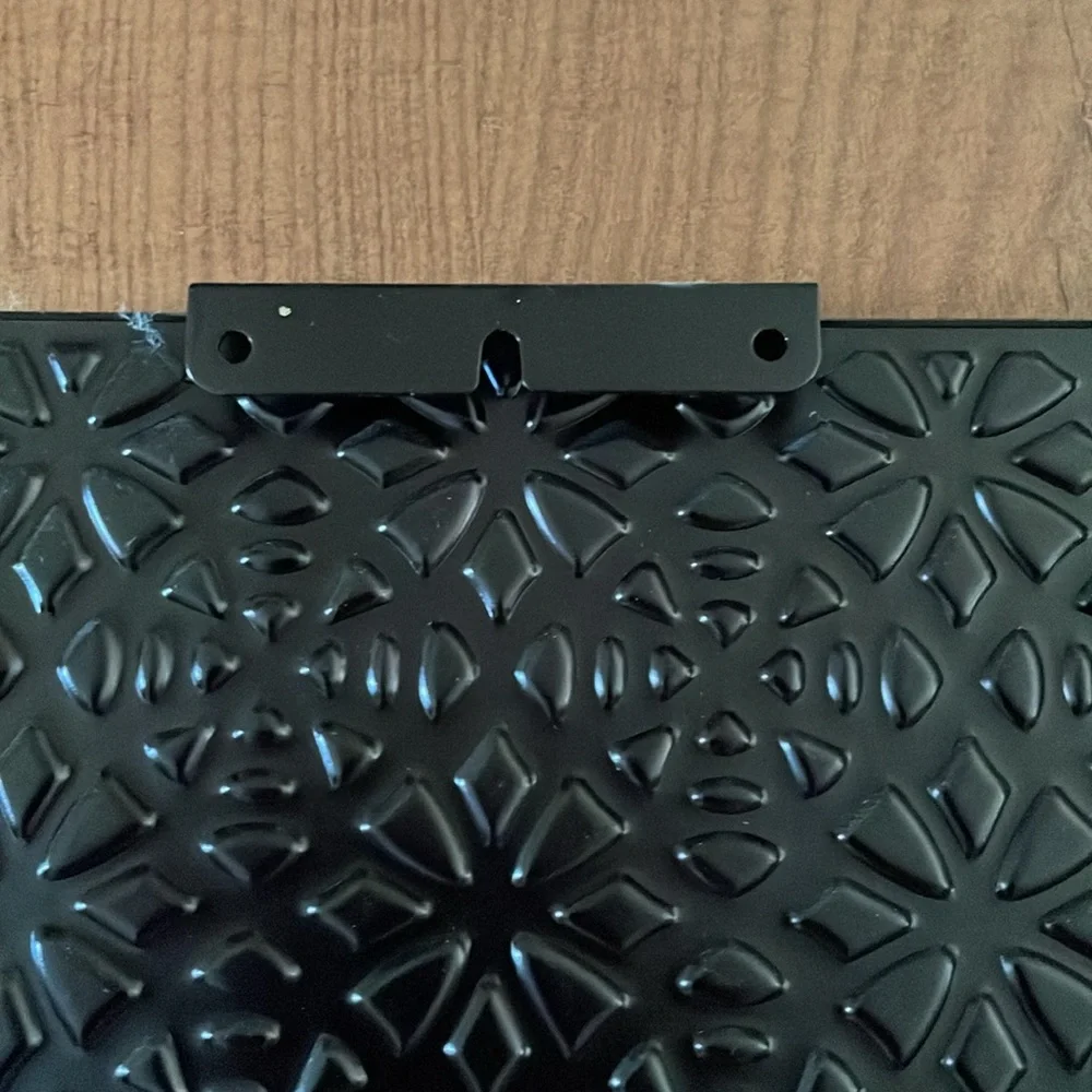 Set of Three Black and Silver Decorative Wall Tiles - Picture 6 of 6